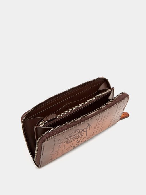 Itauba zip-around leather wallet展示图