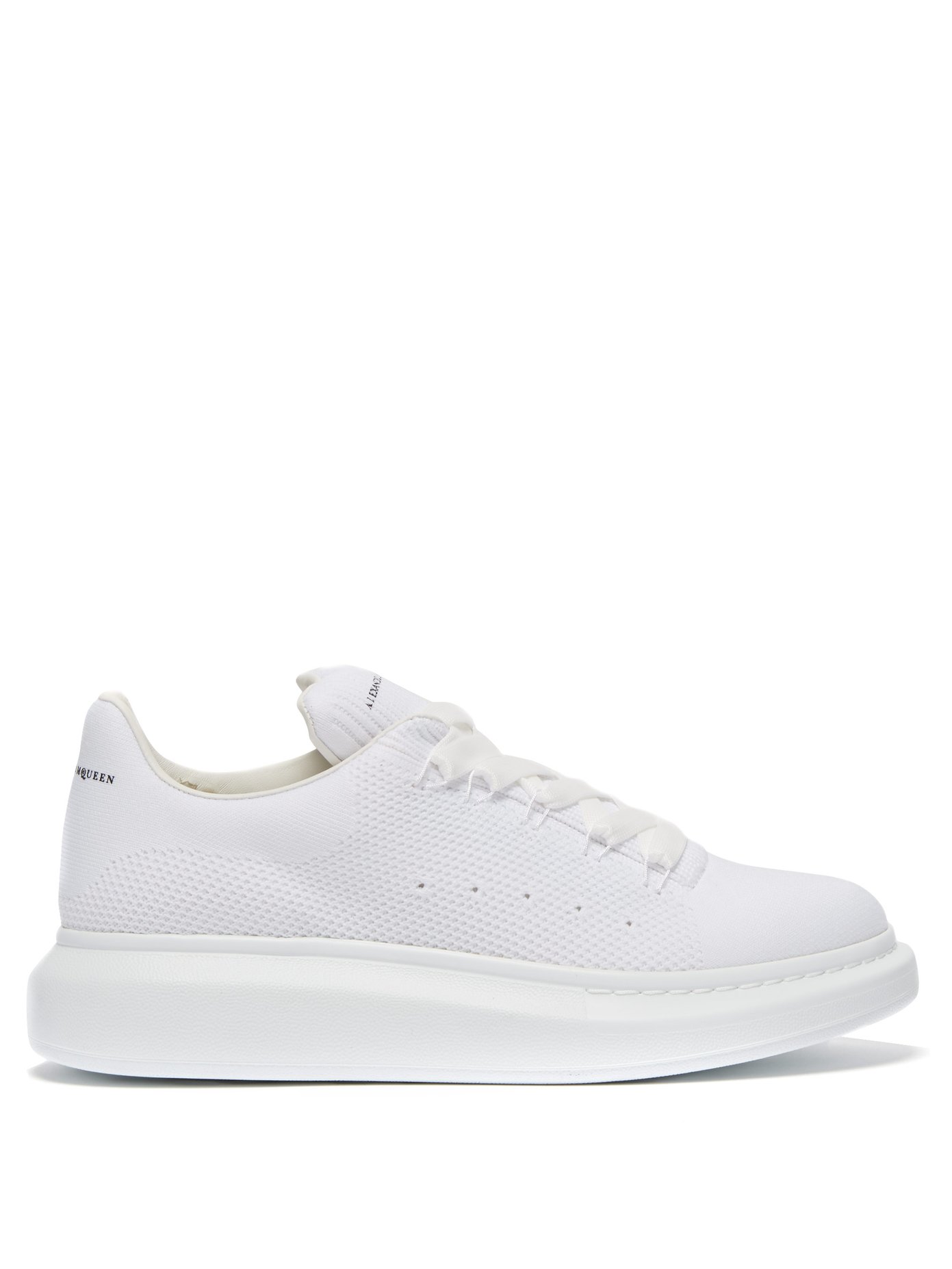 Raised-sole low-top mesh trainers 