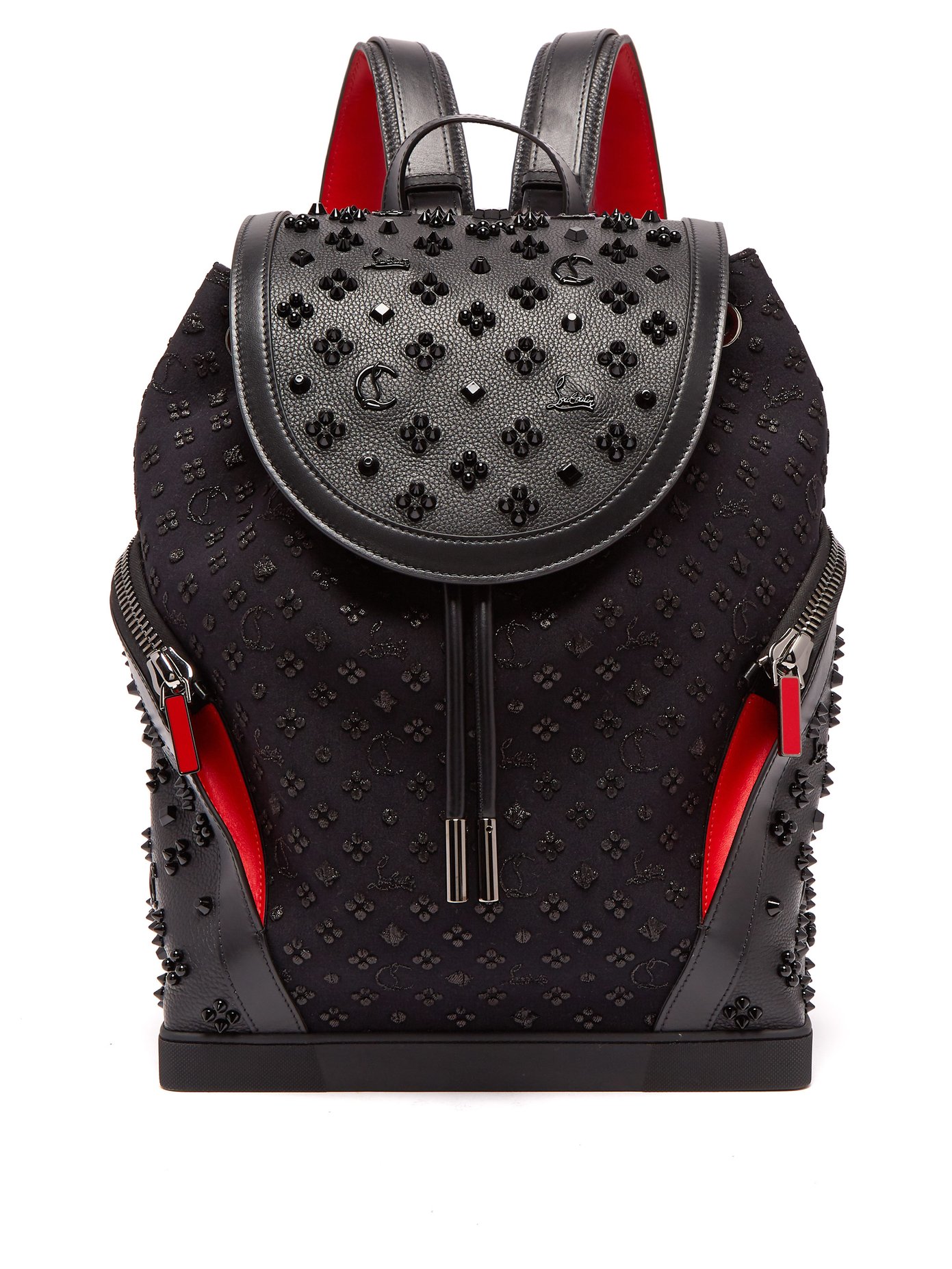 Explorafunk studded leather backpack 