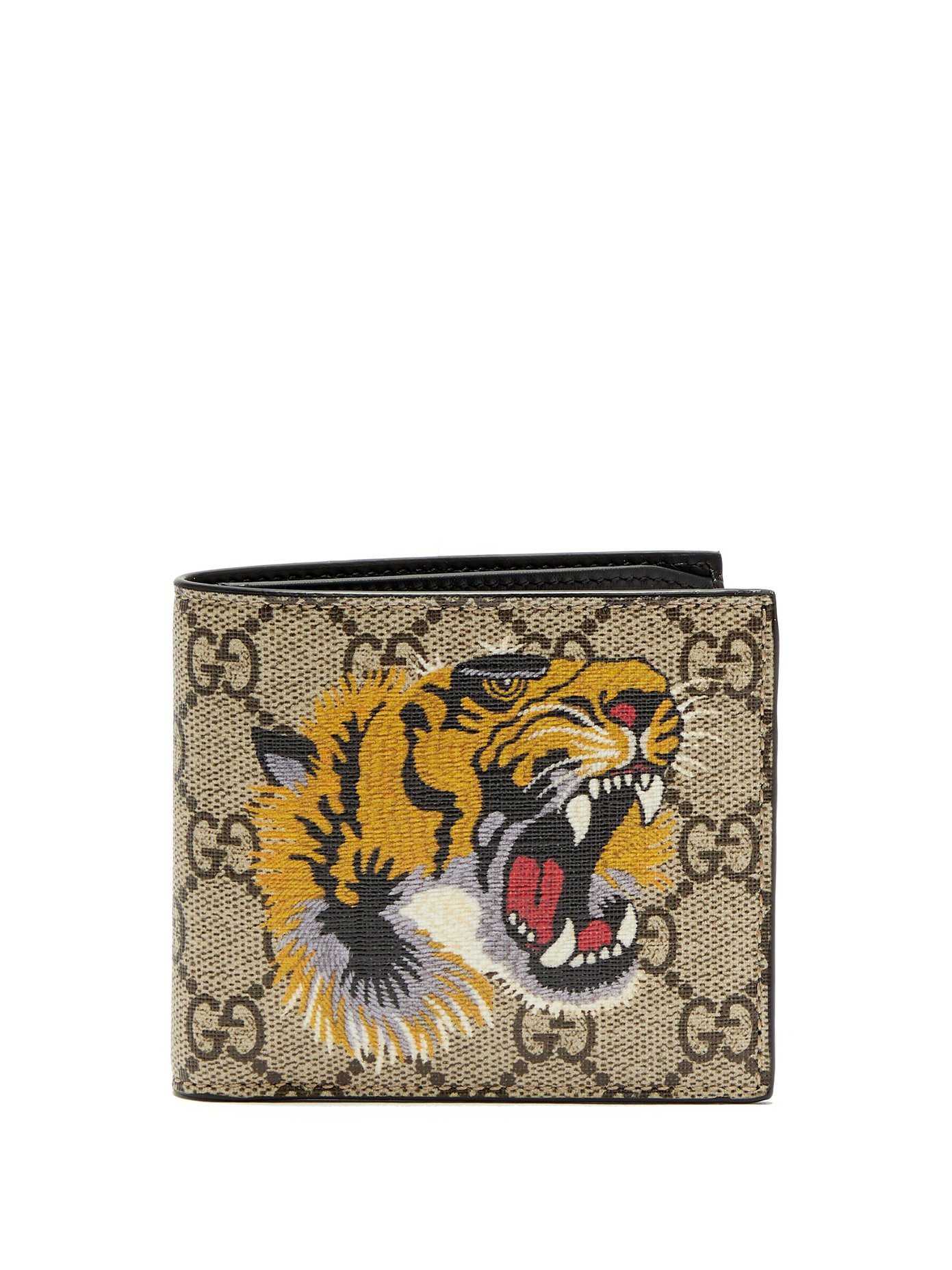 GG Supreme tiger-print canvas wallet 