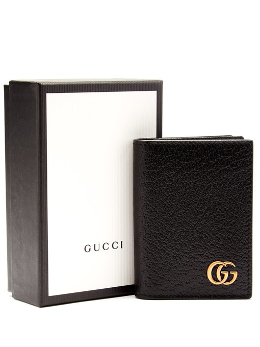 gucci black gg marmont card holder