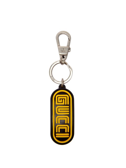 gucci logo keychain