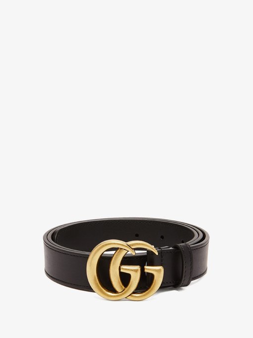 gg leather belt