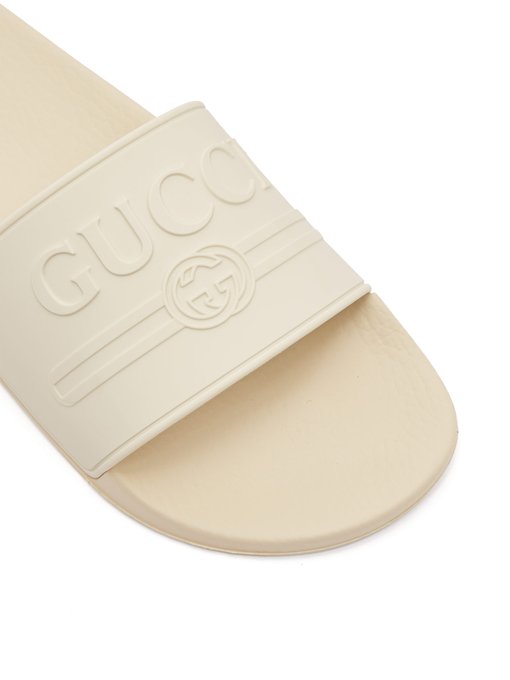 gucci embossed slides