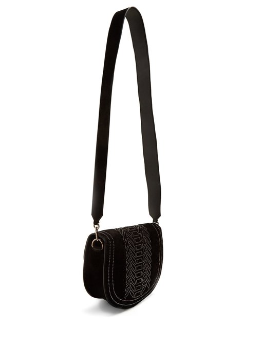 Ghianda stud-embellished leather bag展示图