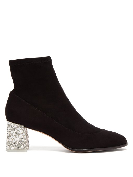 Felicity embellished suede ankle boots 