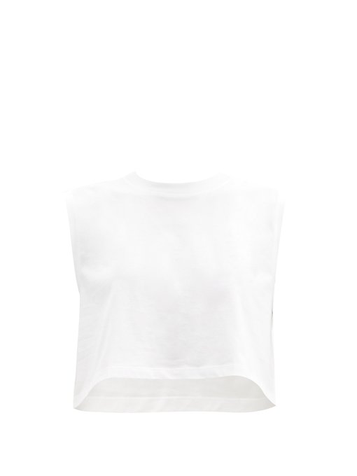 The Sleeveless Crop cotton-jersey top | X Karla | MATCHESFASHION US