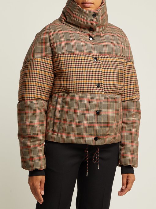 Cer checked wool-blend jacket | Moncler 