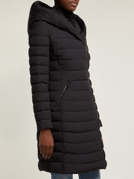 Barge asymmetric-zip quilted down 