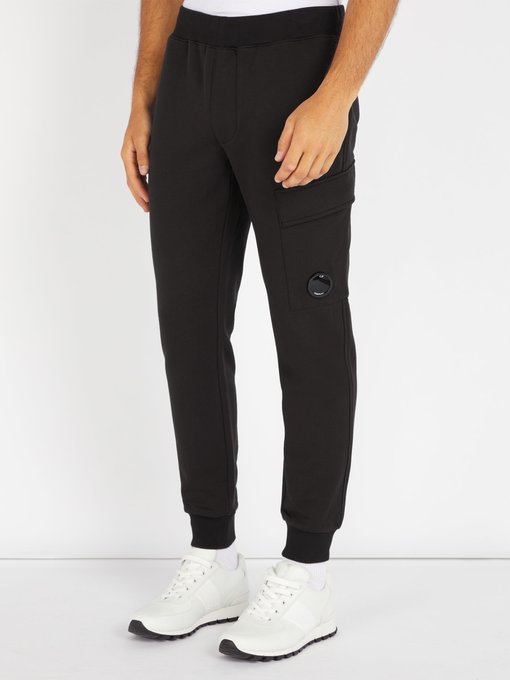 cp company lens cuffed track pants