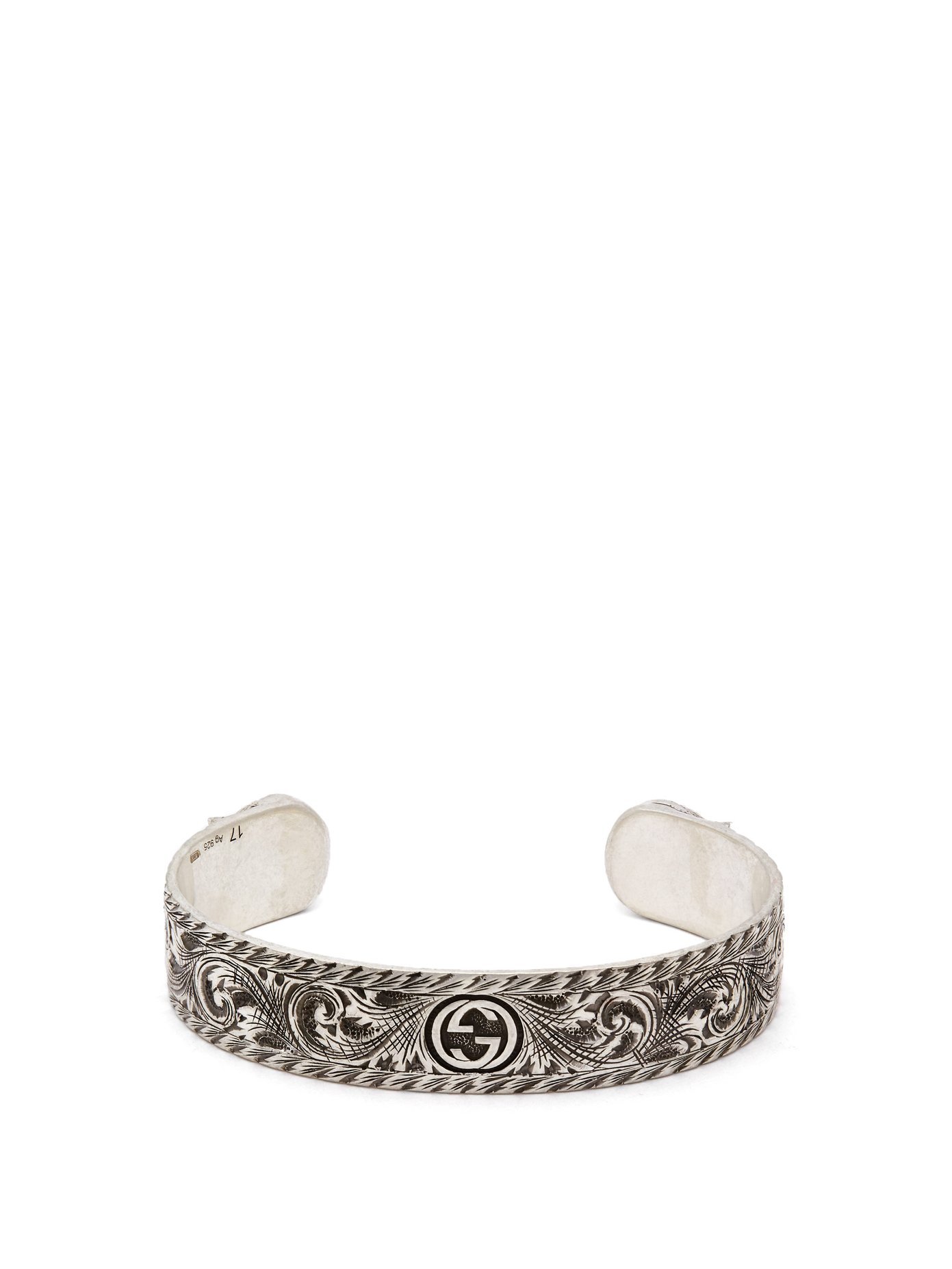 gucci cuff bracelet silver