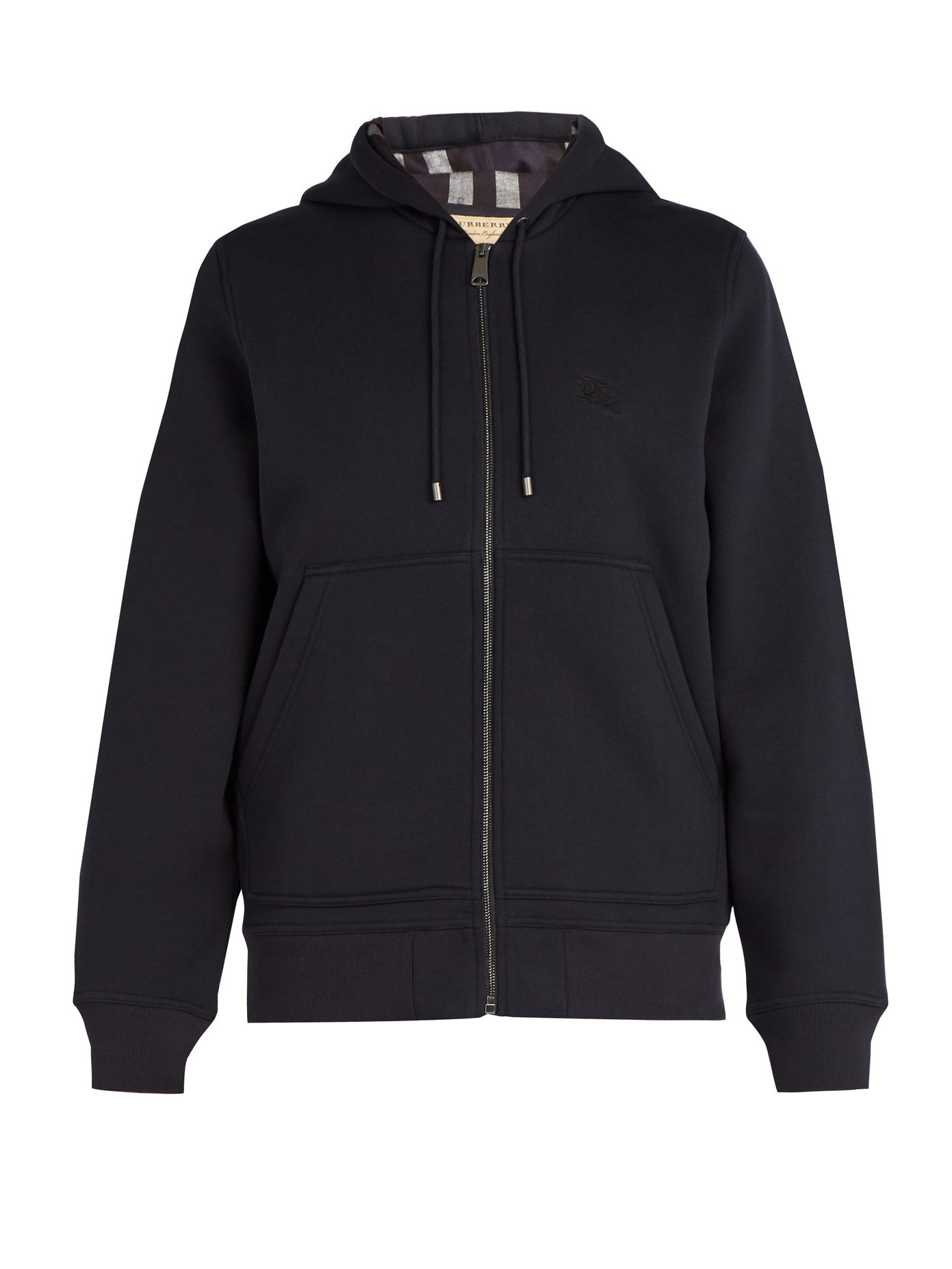 burberry zip front hooded sweatshirt