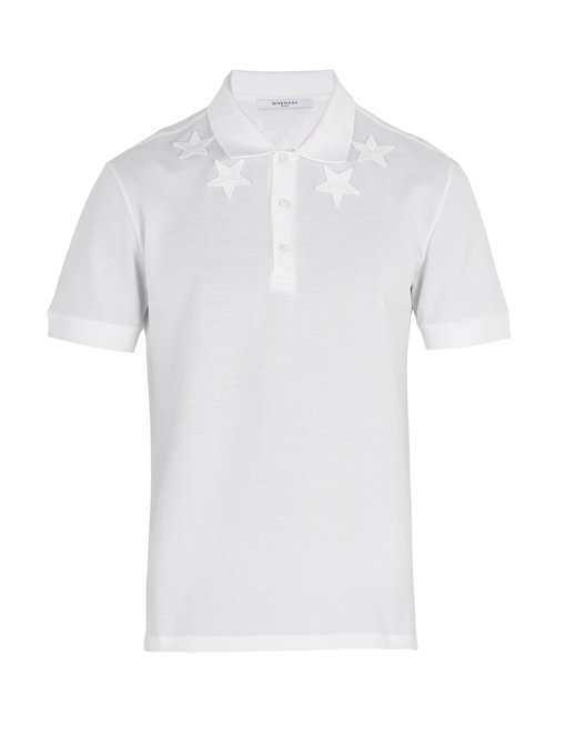 givenchy polo shirt with stars