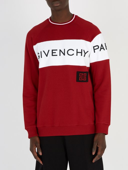 Logo-embroidered cotton sweater | Givenchy | MATCHESFASHION US