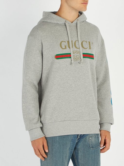 gucci logo sweatshirt with dragon