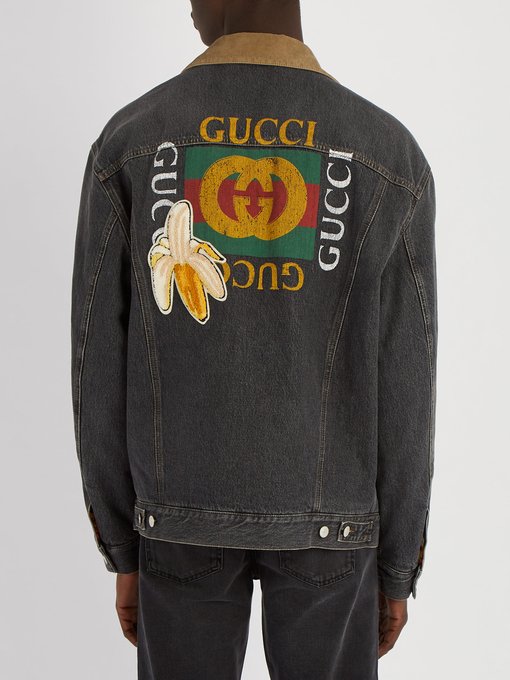 Gucci logo denim jacket展示图