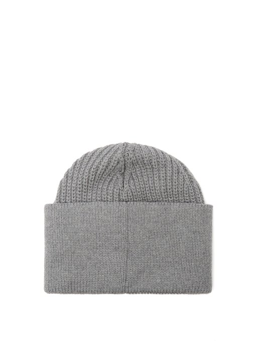 Wool logo-print beanie hat展示图