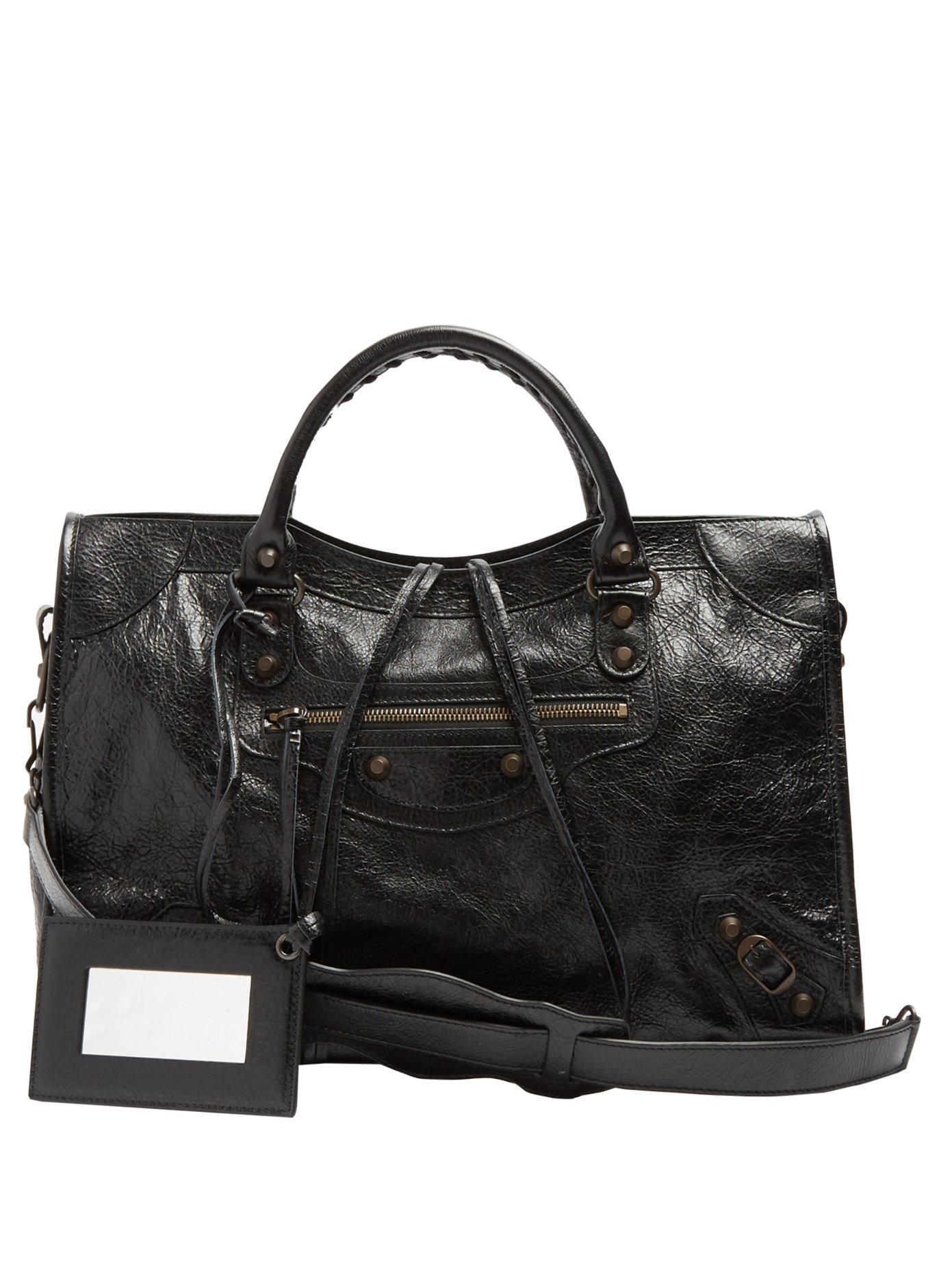 balenciaga classic city leather shoulder bag