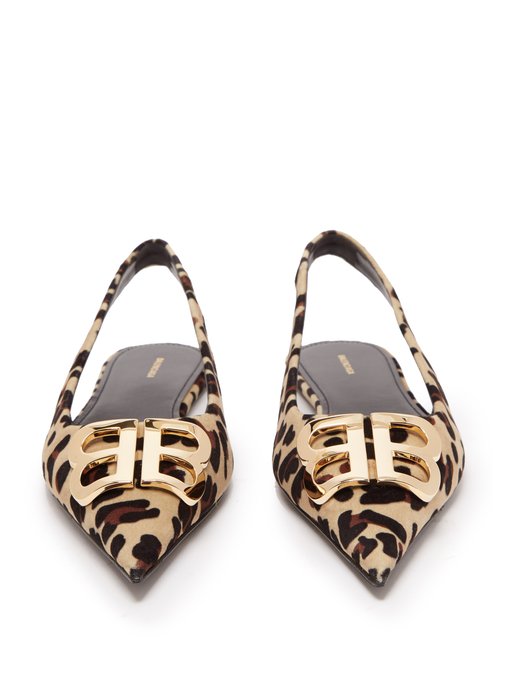 slingback leopard shoes