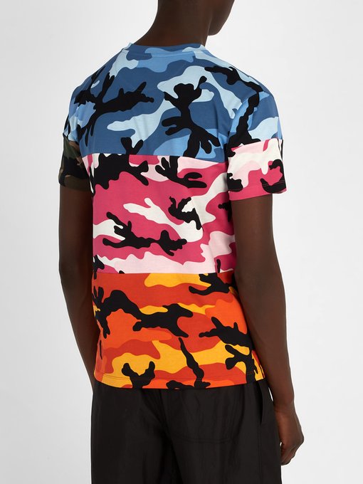 Multi camouflage cotton T-shirt 