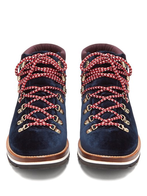 Blanche velvet lace-up mountain boots展示图
