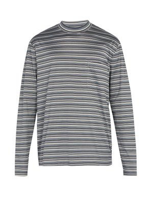 Striped long-sleeved cotton T-shirt | Lanvin | MATCHESFASHION UK