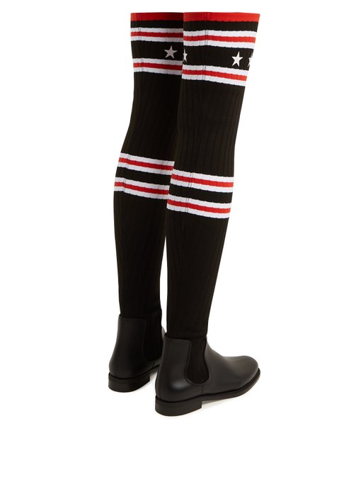 givenchy storm over the knee sock boot