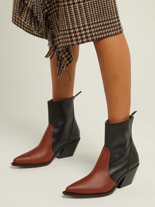 Leather cowboy ankle boots | Givenchy 