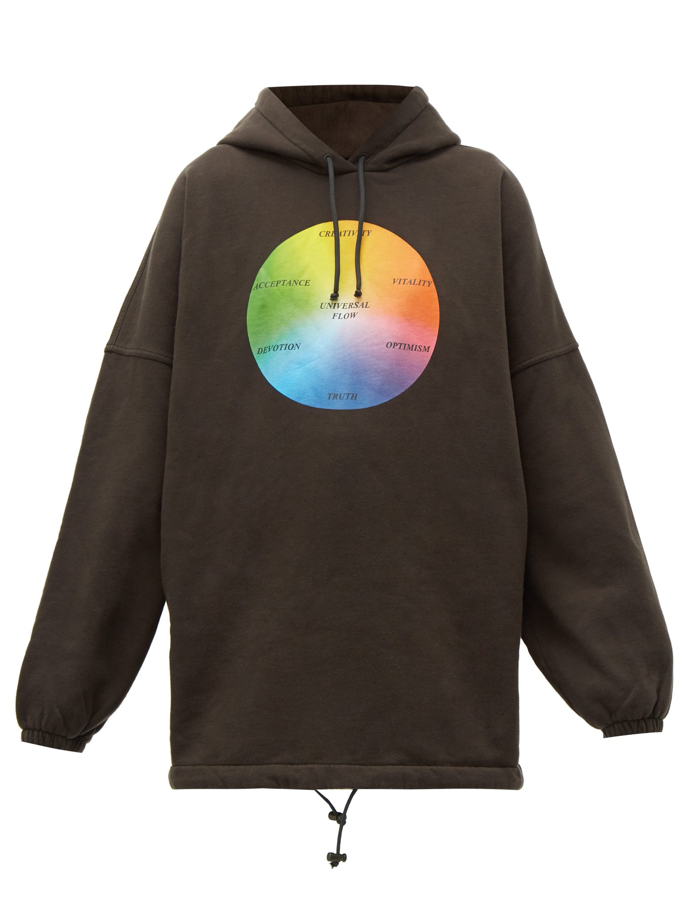 Universal Flow cotton-jersey hooded 