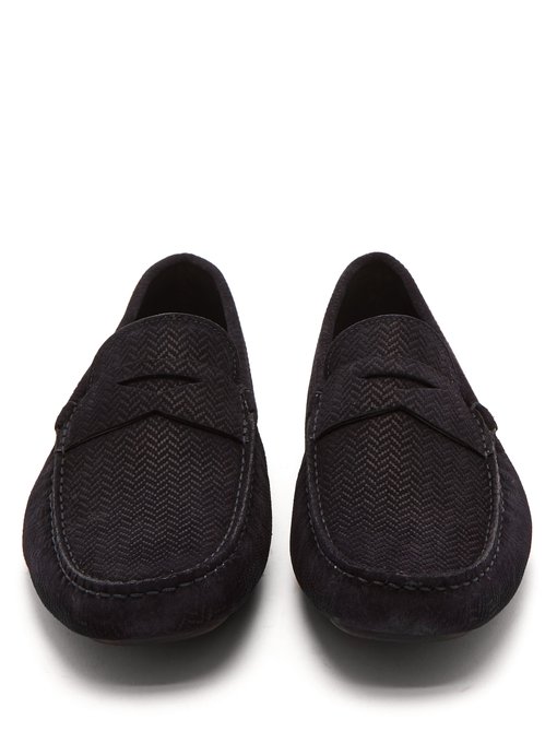 armani driving loafers
