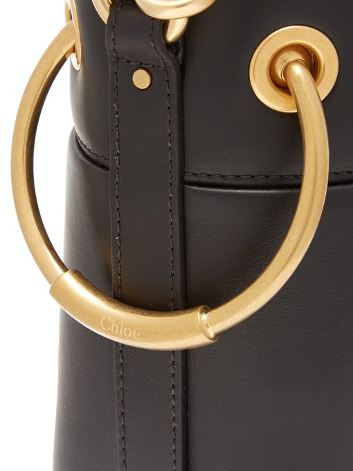 chloe roy mini smooth leather bucket bag