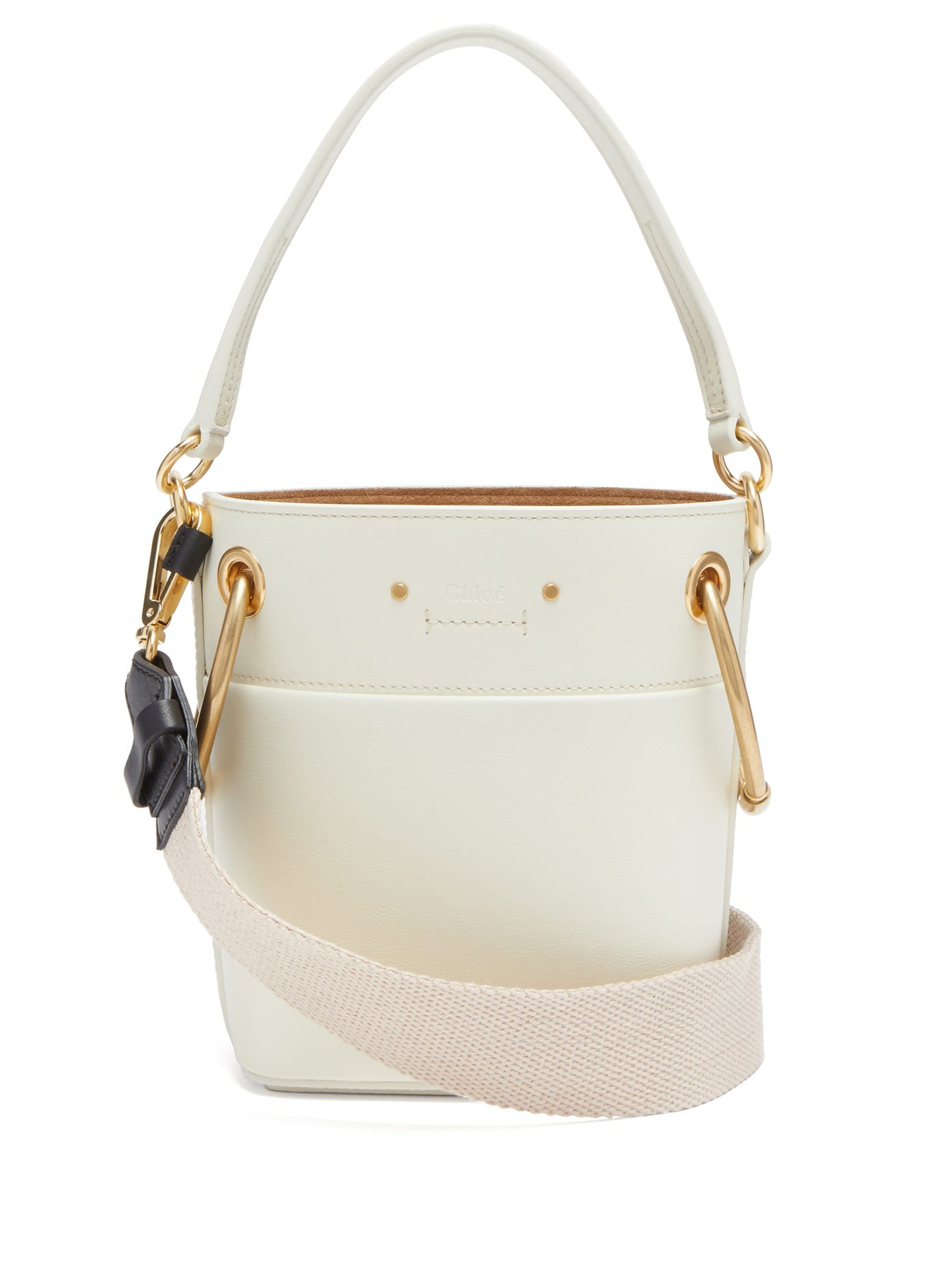 small roy leather bucket bag