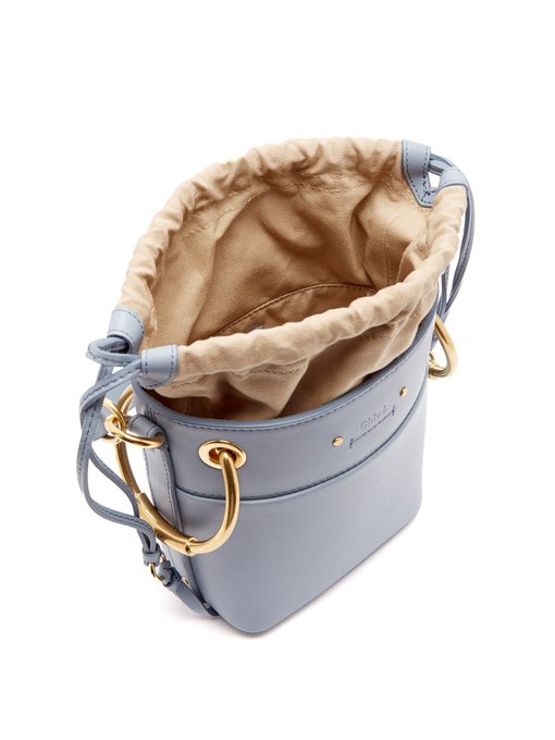 roy mini leather bucket bag