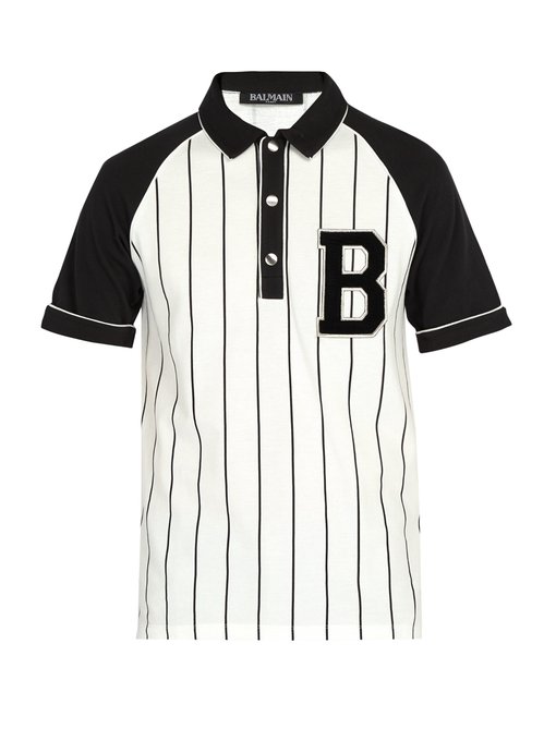 balmain men's polo shirt