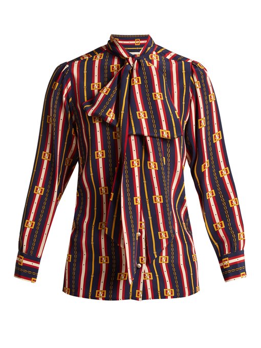 gucci chain print shirt