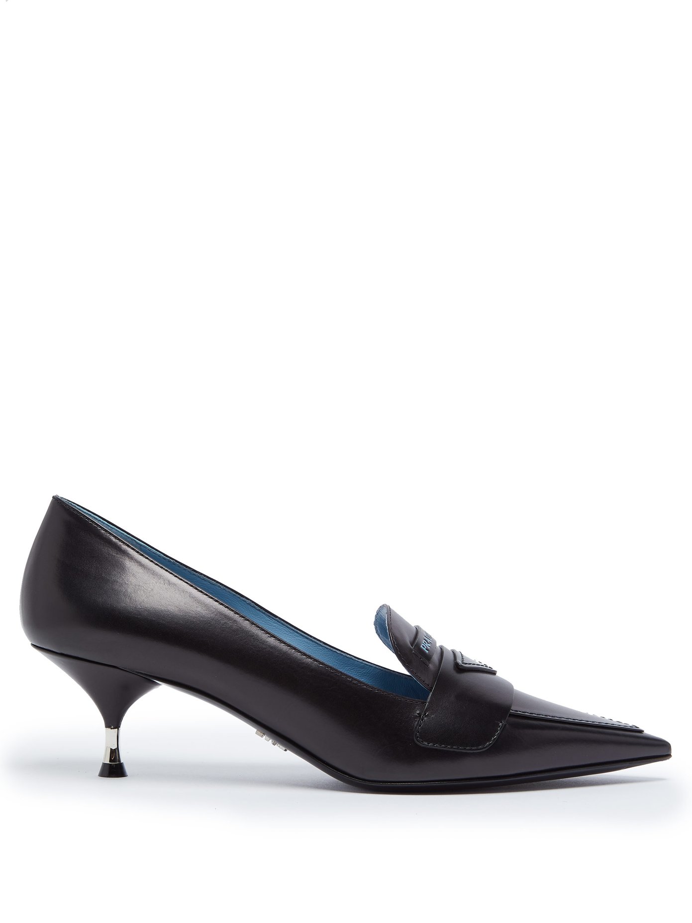 prada logo pumps