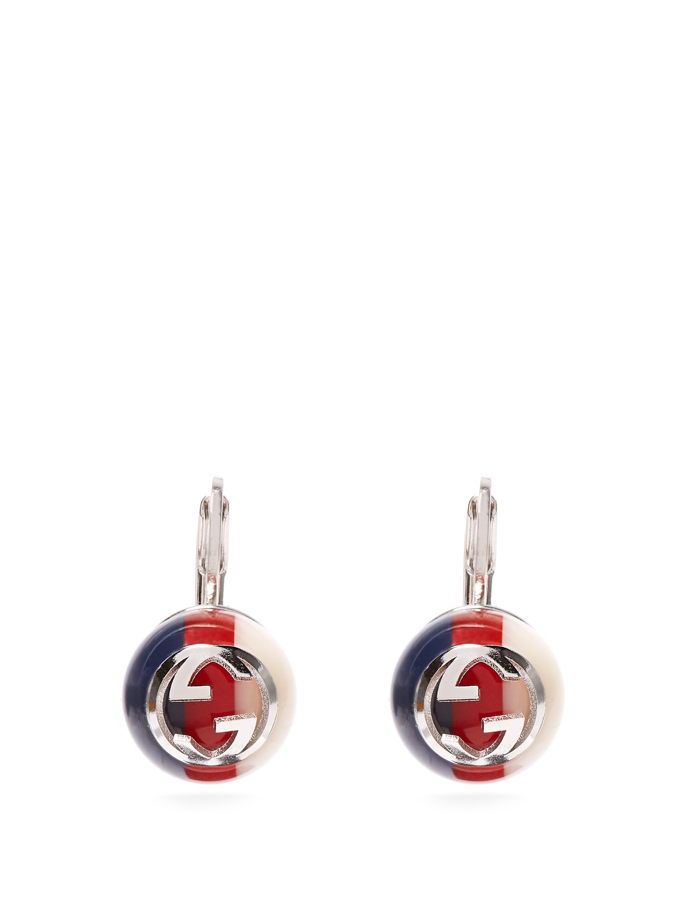 Logo Embellished Drop Earrings Gucci Matchesfashion Uk