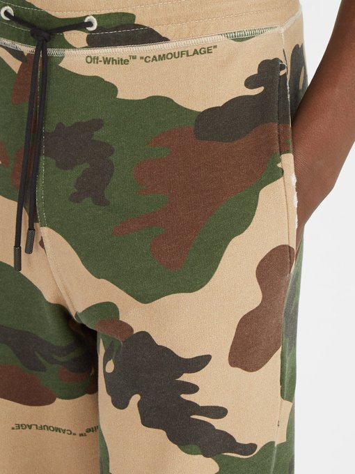 Camouflage and logo-print track pants展示图