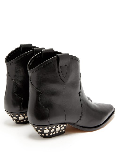 Dawyna Western leather ankle boot 