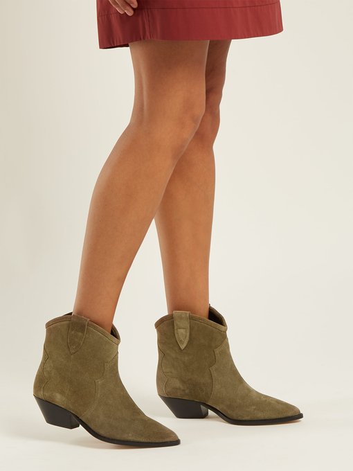 Dewina Western suede ankle boots 