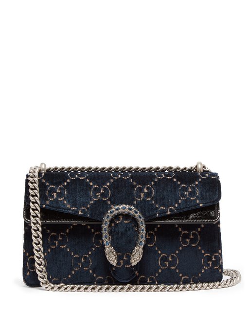 Dionysus GG velvet shoulder bag | Gucci 