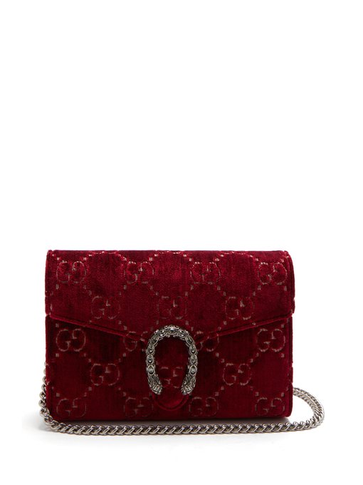 Dionysus GG velvet shoulder bag | Gucci 