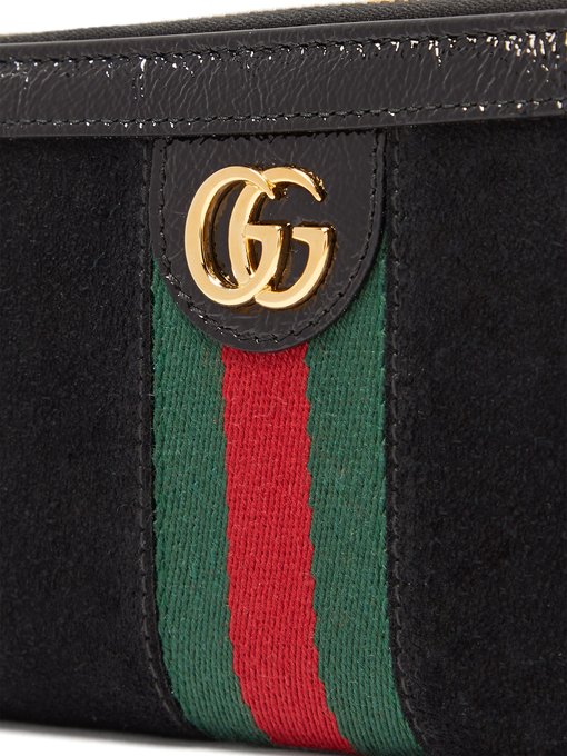 Ophidia suede zip-around wallet | Gucci 