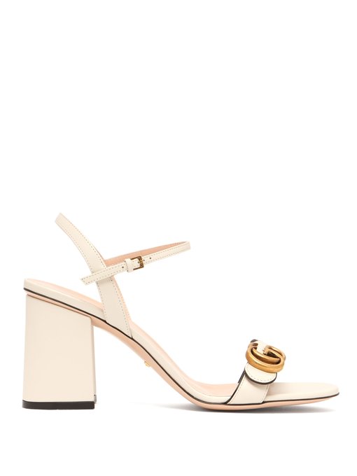 GG Marmont leather block heels | Gucci 