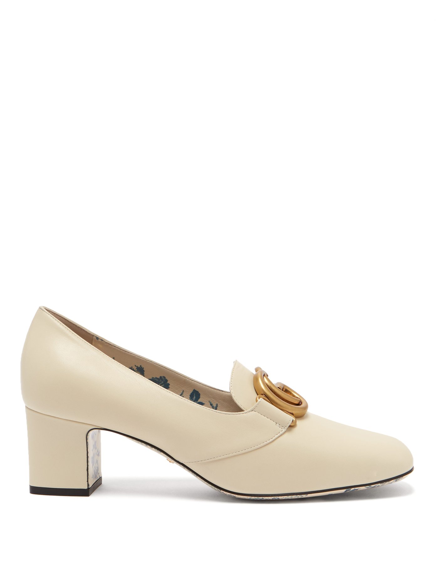 GG Marmont leather block-heel loafers 