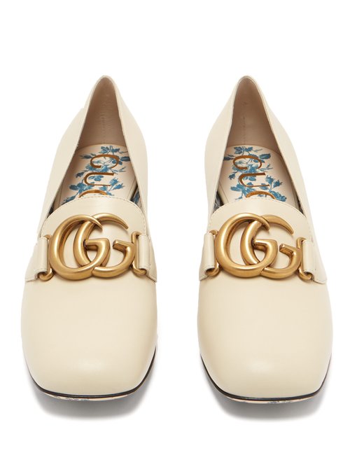 gucci marmont white shoes