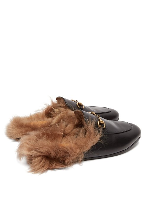 Princetown shearling-lined leather 