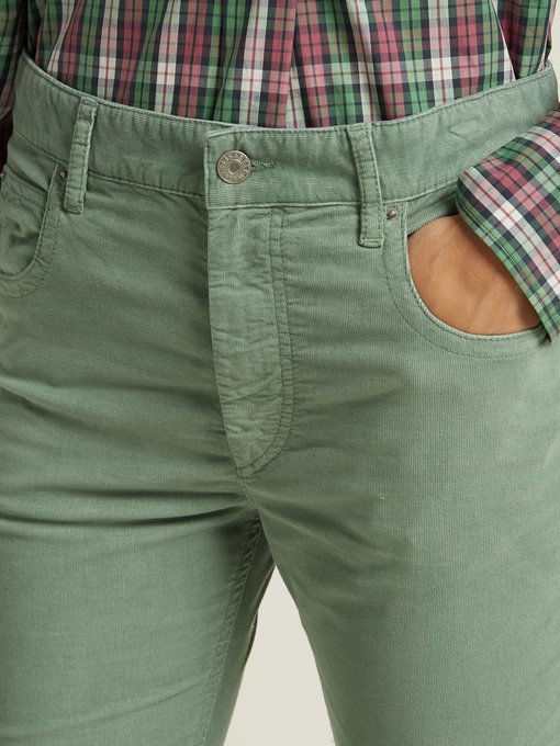 Aliff stretch cotton-blend corduroy trousers展示图