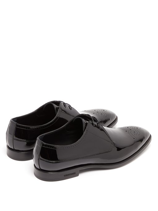 Cranbrook patent-leather derby shoes展示图