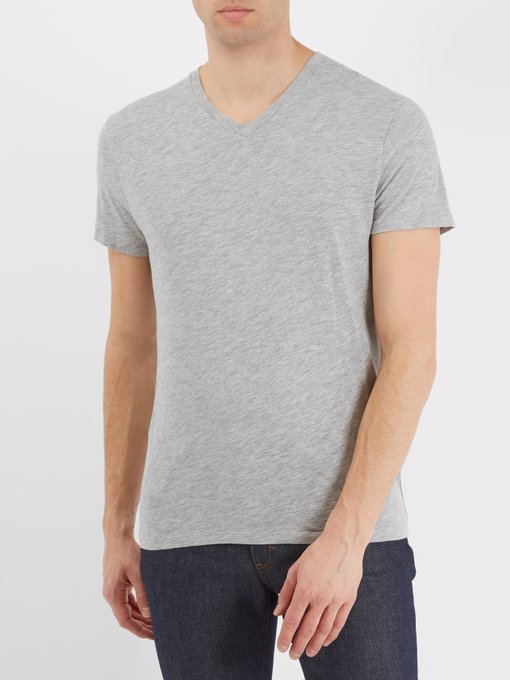 Jacksonville V-neck cotton-blend T-shirt展示图